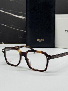 NEW CELINE CL50139I 053 EYEGLASSES HAVANA MEN EYEWEAR CELINE